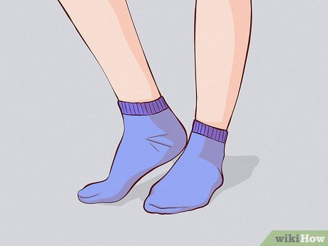 Step 3 Bring socks and wear shoes that are easy to slip on and off.