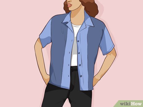 Step 9 Vintage Bowling Shirt + High-Waisted Jeans