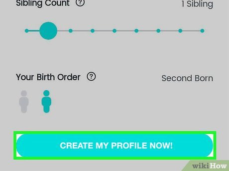 Step 6 Click Create My Profile Now!.