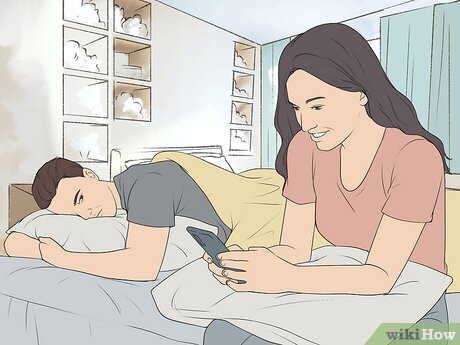 Step 7 She keeps secrets from you.